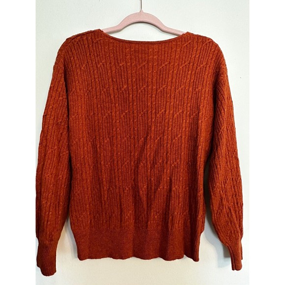 NWT L’AGENCE Wrap Front Pullover, Auburn, Sz XS, Wool Blend, Comfort, Cozy - Picture 5 of 5